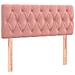 Letto A Molle Con Materasso E Led Rosa 90x200 Cm In Velluto - Foto miniatura 6