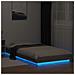 Giroletto Luci LED Grigio Sonoma 90x190 cm in Legno Multistrato - Foto miniatura 6