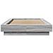 Giroletto Luci LED Grigio Sonoma 90x190 cm in Legno Multistrato - Foto miniatura 10