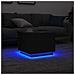 Tavolino da Salotto con Luci LED Rovere Nero 50x50x40 cm - Foto miniatura 3