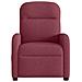 Poltrona Reclinabile In Tessuto Rosso Vino - Foto miniatura 3