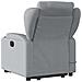 Poltrona Alzapersona Massaggi Reclinabile Grigio Chiaro Tessuto - Foto miniatura 5