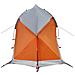 Tenda Campeggio a Cupola 1Persona Grigia Arancione Impermeabile - Foto miniatura 8