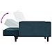 Divano Letto a 2 Posti Blu in Velluto - Foto miniatura 7