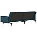 Divano Letto a 2 Posti Blu in Velluto - Foto miniatura 8