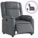 Poltrona Reclinabile Elettrica Grigia in Similpelle - Foto miniatura 1