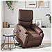 Poltrona Alzapersona Elettrica Reclinabile Marrone Similpelle - Foto miniatura 2