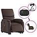 Poltrona Alzapersona Elettrica Reclinabile Marrone Similpelle - Foto miniatura 6