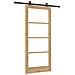 "Porta scorrevole  con set hardware ""ORKDAL"" 86x198.5 cm, Porta interna  con vetro ""ORKDAL"" 86x198.5x4 cm legno massello di pino" - Foto miniatura 6