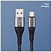 Cavo Di Ricarica Rapida Usb-c 60w (confezione Da 2), Cavo Usb A Tipo-c In Nylon Intrecciato 2 Metri - Foto miniatura 3