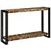 Tavolo consolle 120 x 33 x 75 cm legno massello di riciclo - Foto miniatura 1