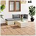 Lusso Casadino -  Set Divani Da Giardino Su Pallet 4 Pz Con Cuscini Legno Abete - Foto miniatura 8