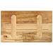 Piano per Tavolo 60x30x2,5cm Rettangolare Legno di Mango Grezzo - Foto miniatura 5