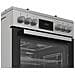 Ariston H6G5LMX cucina a libera installazione, 60x60cm, piano gas, forno elettrico ventilato, grill elettrico, 73 Lt, classe A, Inox - Foto miniatura 7
