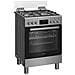 Ariston H6G5LMX cucina a libera installazione, 60x60cm, piano gas, forno elettrico ventilato, grill elettrico, 73 Lt, classe A, Inox - Foto miniatura 5