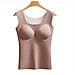 Canotta Termica Da Donna In Seta E Cashmere - Strato Base Caldo E Delicato Sulla Pelle Coffee Xl - Foto miniatura 1