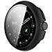 Custodia Protettiva Compatibile Con Google Pixel Watch 4 45mm - Copertura Completa In Pc + Vetro Temperato Black - Foto miniatura 3