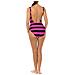 Costume Da Bagno Stile Classico Con Cerniera Mm4m810 Da Donna - Foto miniatura 2