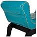 Sgabello In Similpelle Blu 90x40x65h - Foto miniatura 3