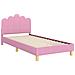 Struttura letto bambini con testata Rosa 90 x 200 cm Tessuto - Foto miniatura 4