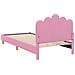 Struttura letto bambini con testata Rosa 90 x 200 cm Tessuto - Foto miniatura 7