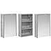 Set di Armadi da Bagno con lo scaffale 3 pcs 126 x 16 x 62.5 cm - Foto miniatura 5