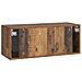 Mobile Porta TV da Muro Legno antico 78,5 x 31 x 30 cm - Foto miniatura 6