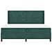Letto a molle con strisce LED Verde Scuro 200 x 200 cm Velluto - Foto miniatura 2