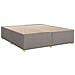 Letto box spring con materasso Tortora 200 x 200 cm Tessuto - Foto miniatura 6