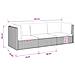 3 pz Set Lounge in Rattan con Cuscini GENDT Rattan naturale - Foto miniatura 6