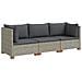 3 pz Set Lounge in Rattan con Cuscini GENDT Rattan naturale - Foto miniatura 1