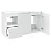 Set di mobili per il bagno 2 pz Bianco Legno ingegnerizzato - Foto miniatura 6