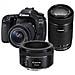 Eos 80d + Ef-s 18-55mm Stm + Ef-s 55-250mm Stm + Ef 50mm Stm - Foto miniatura 1