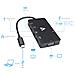 Black Usb C Adapterusb C To Usb3.0 Rj45 Hdmi Vga - Foto miniatura 1