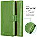 Custodia Compatibile Con Htc One M10 In Verde Erbe - Coperchio Protettiva Con Chiusura Magnetica, Funzione Stand E Tasca Per Le Carte - Foto miniatura 4