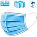 100pezzi Maschera Monouso, Con Orecchini Elastici Maschera Di Sicurezza Per Protezione Da Polveri Tre Strati Maschera Tessuto Non Tessuto - Foto miniatura 1