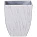 Vaso Di Fiori Effetto Marmo Bianco Quadrato 35 X 35 X 42 Cm Miro - Foto miniatura 10