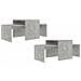 Set Tavolini da Salotto Grigio Cemento 100x48x40 cm Multistrato - Foto miniatura 5