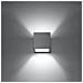 Sollux Sl. 0487 - Lampada Da Parete Quad Beton, Moderna Luce A Led Grigia Per Soggiorno, Camera Da Letto, Bagno, Corridoio, Ufficio, Base G9 - Foto miniatura 16