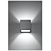 Sollux Sl. 0487 - Lampada Da Parete Quad Beton, Moderna Luce A Led Grigia Per Soggiorno, Camera Da Letto, Bagno, Corridoio, Ufficio, Base G9 - Foto miniatura 6