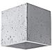 Sollux Sl. 0487 - Lampada Da Parete Quad Beton, Moderna Luce A Led Grigia Per Soggiorno, Camera Da Letto, Bagno, Corridoio, Ufficio, Base G9 - Foto miniatura 1