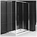 Lato Fisso Box Doccia Slide Adatto Per Porta Scorrevole Slide Cristallo Temprato *** Misure : 78-80cm X H190cm Trasparente - Foto miniatura 1
