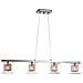 Sospensione A Soffitto Con Barra Di Cristallo A 4 Luci Cromo, Rame, G9 - Foto miniatura 6