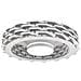 -1000757 Bianco Ventilatore Da Soffitto Wifi Senza Pale Doppio Led 36+15w Telecomando - Foto miniatura 5