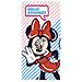 Telo Mare Minnie 70 X 140 Cm Microfibra Rosso / blu - Foto miniatura 1