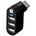 IUSB2-HUB3-ROTB hub di interfaccia USB 2.0 480 Mbit /s Nero - Foto miniatura 3