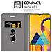 Custodia Compatibile Con Samsung Galaxy M30s In Blu Scuro Nero - Coperchio Protettiva Con Chiusura Magnetica, Funzione Stand E Tasca Per Le Carte - Foto miniatura 4