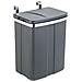 Cestino Della Spazzatura, Cucina, Rifiuti, Cassonetto, Da Appendere, Grigio, 12 L, Wenko - Foto miniatura 1