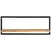 Mensole Parete 2pz 100x24x35 Cm Legno Massello Acacia E Acciaio - Foto miniatura 2