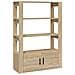 Credenza Rovere Sonoma 80x30x119,5 Cm In Legno Multistrato - Foto miniatura 2